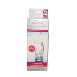 Whirlpool Refrigerator Ice & Water  Filters Pack of 2 PUR Filter System 4396508P